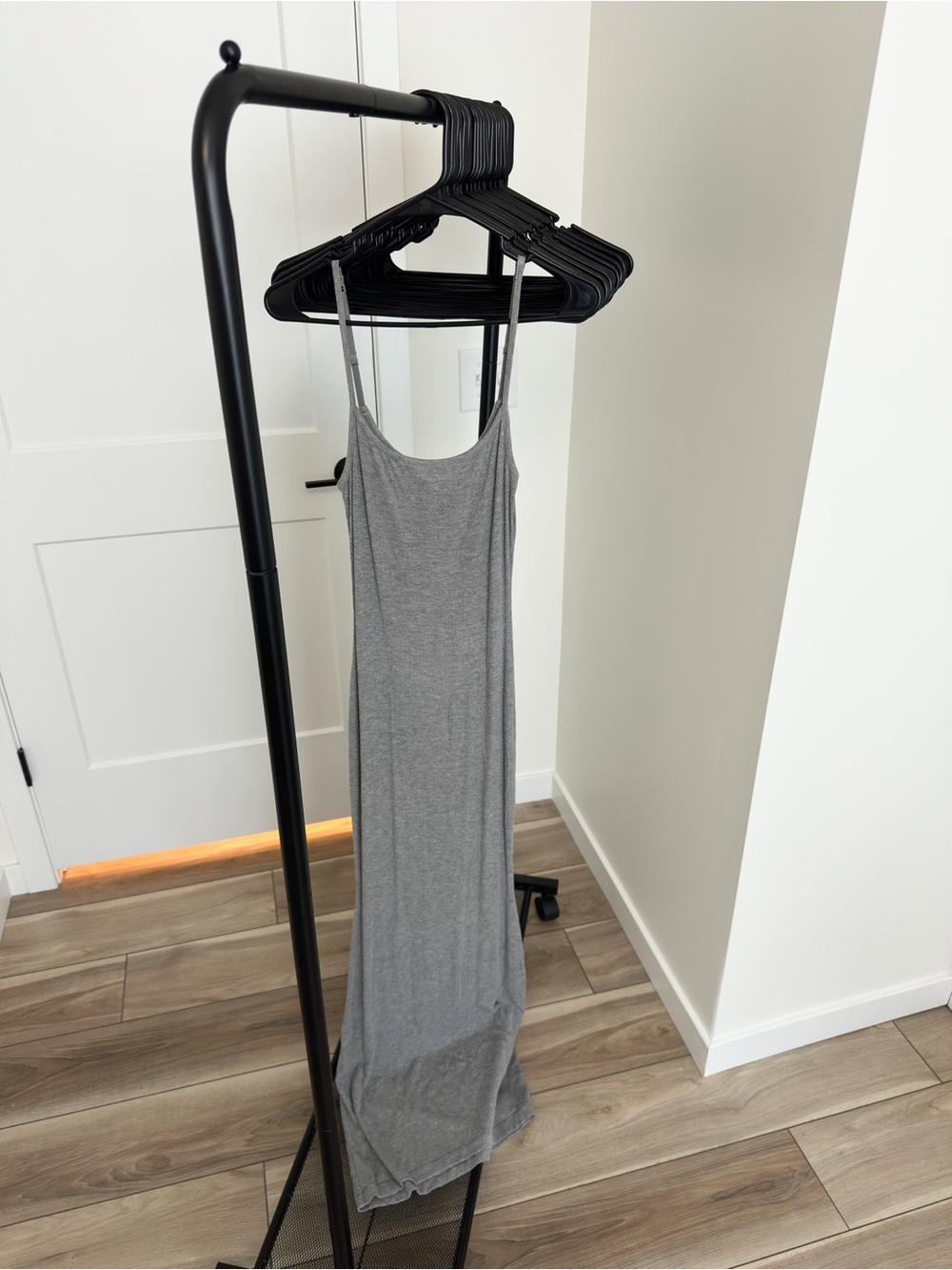 SKIMS Heather Grey Soft Lounge Long Slip Dress